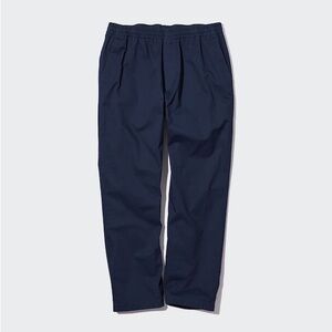 Uniqlo Women's Navy Straight Leg Cotton Pants